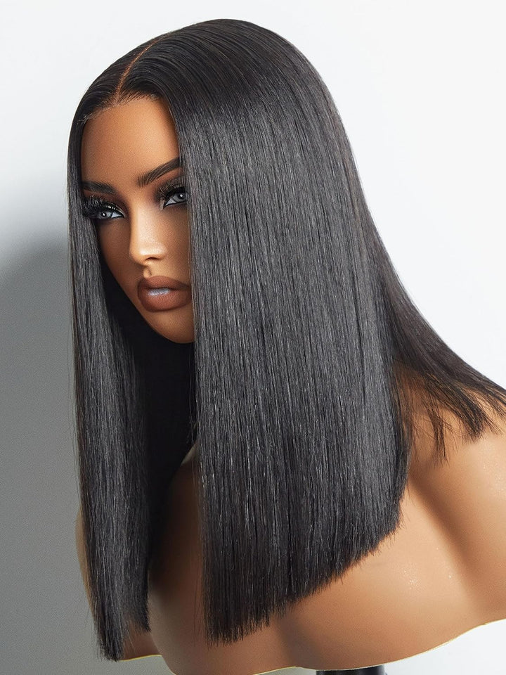 10 Inch Raw Hair Sleek Max 2x6 Kim K Glueless Short Bob Wig