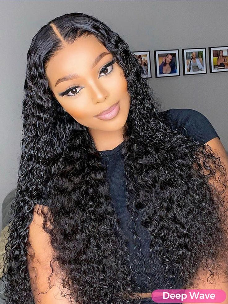 Wear to Go Deep wave hair 4x6 glueless wig , 180% density.