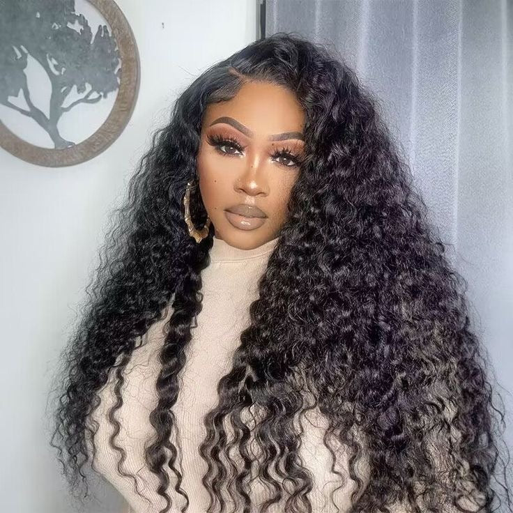 Wear to Go Deep wave hair 4x6 glueless wig , 180% density.