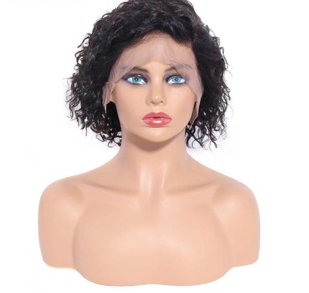 Pixie Cut Lace Wig Preplucked Short Human Hair Wigs Curly 13x4 Lace Glueless Wigs