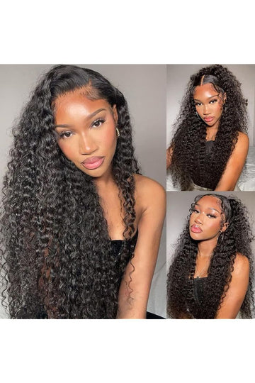 Wigs For Black Women Remy Human Hair Kinky Curly 13x4 Front Lace Wig 150% Pre Plucked with Baby Hair